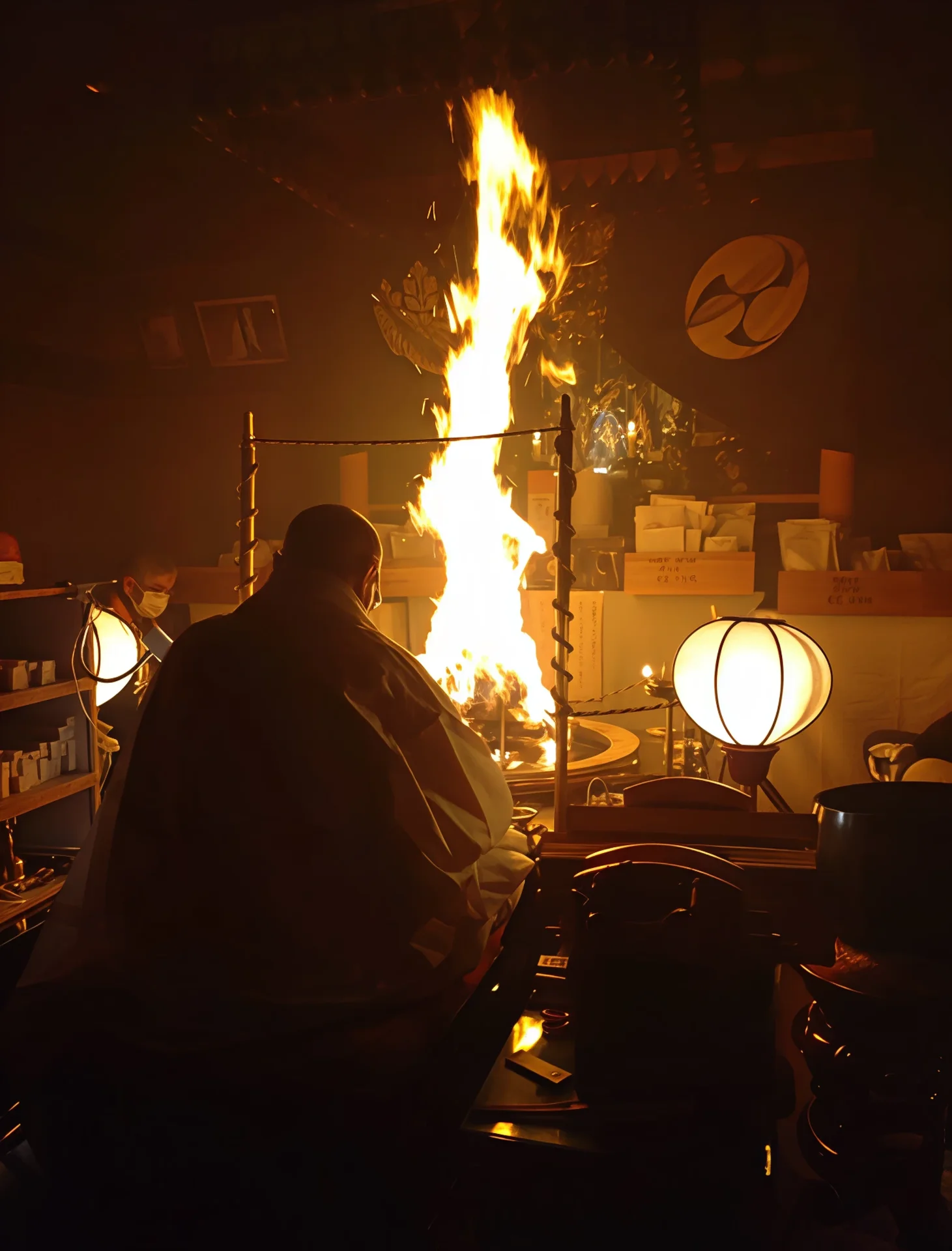 不動護摩供の様子